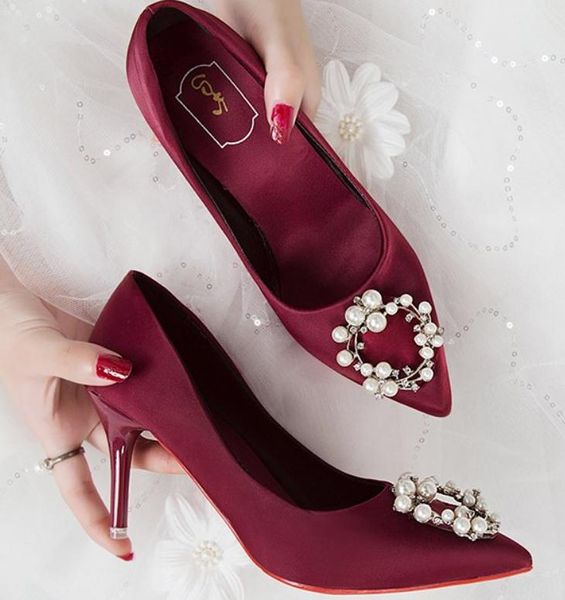 2018 suede women's shoes in spring and autumn with new style high-heeled fine heel pointed end water drill, Black
2018 suede women's shoes in spring and autumn with new style high-heeled fine heel pointed end water drill, Black