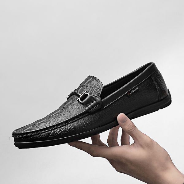 fashion designer genuine leather printed shoes mens leather flats men's driver loafers slip on handmade moccasins men shoes, Black
fashion designer genuine leather printed shoes mens leather flats men's driver loafers slip on handmade moccasins men shoes, Black