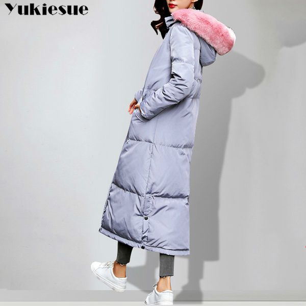 women winter long down coat fashion female with big fur collar duck parkas jacket thick warm elegant down coat wadded jacket, Black
women winter long down coat fashion female with big fur collar duck parkas jacket thick warm elegant down coat wadded jacket, Black
