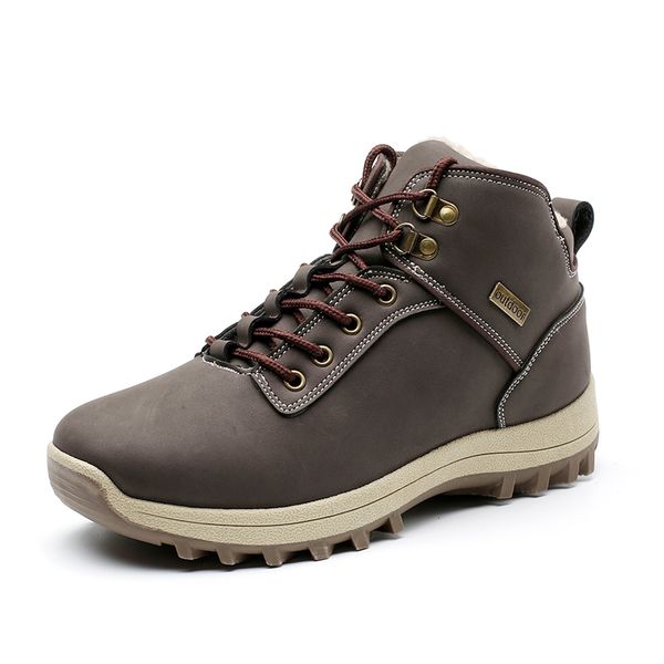 high men winter snow boot waterproof ankle sneakers for men plush lining inside warm -30 degree winter shoes, Black
high men winter snow boot waterproof ankle sneakers for men plush lining inside warm -30 degree winter shoes, Black