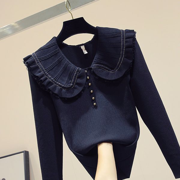 elegant ruffles sweater women long sleeve slim pullover knitted sweaters 2019 autumn and winter fashion basic, White;black
elegant ruffles sweater women long sleeve slim pullover knitted sweaters 2019 autumn and winter fashion basic, White;black