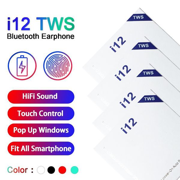высокое качество i12 tws технологии bluetooth: 5.0 беспроводные наушники bluetooth поддержка выскочит окно наушники управления цветной сенсо
высокое качество i12 tws технологии bluetooth: 5.0 беспроводные наушники bluetooth поддержка выскочит окно наушники управления цветной сенсо