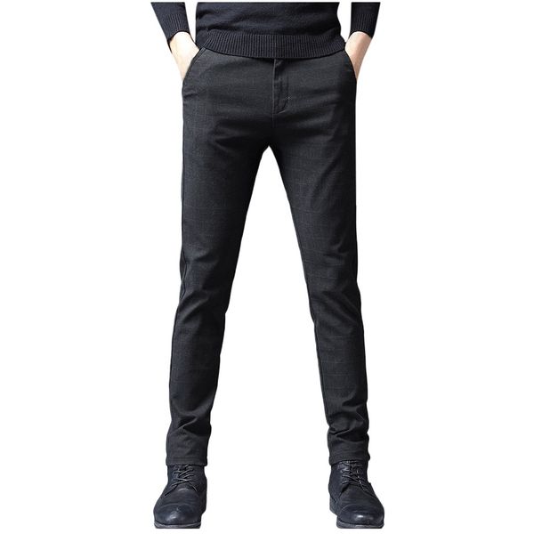 pants men new fashion casual solid straight slim men's plaid trousers drawstring long pants pantacourt homme pantaloni uomo, Black
pants men new fashion casual solid straight slim men's plaid trousers drawstring long pants pantacourt homme pantaloni uomo, Black