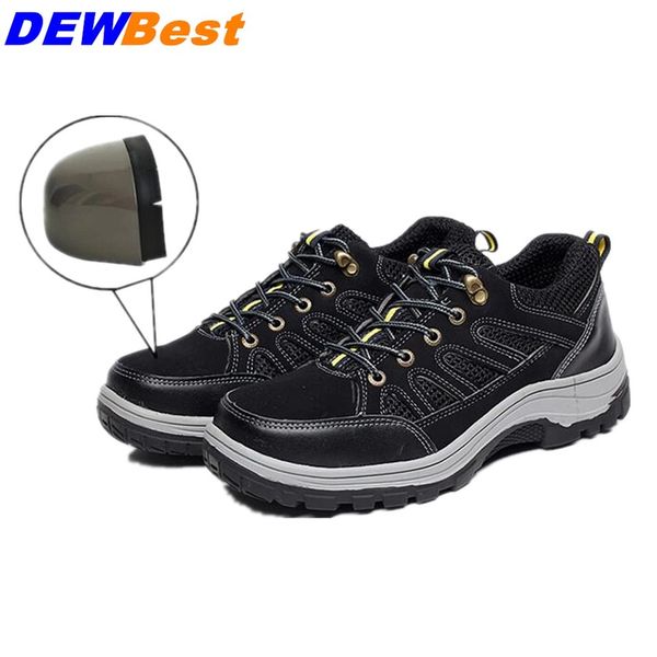dewmen's breathable steel toe safety shoes with puncture proof midsole slip resistance light weight work boot, Black
dewmen's breathable steel toe safety shoes with puncture proof midsole slip resistance light weight work boot, Black