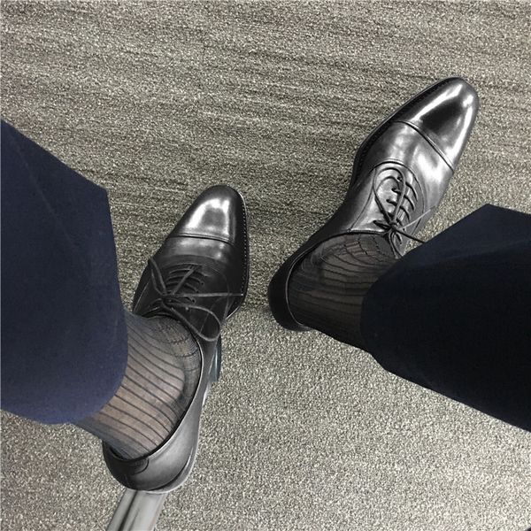 men's socks sheer silk hoses transparent men stockings dress suit formal, Black 
men's socks sheer silk hoses transparent men stockings dress suit formal, Black