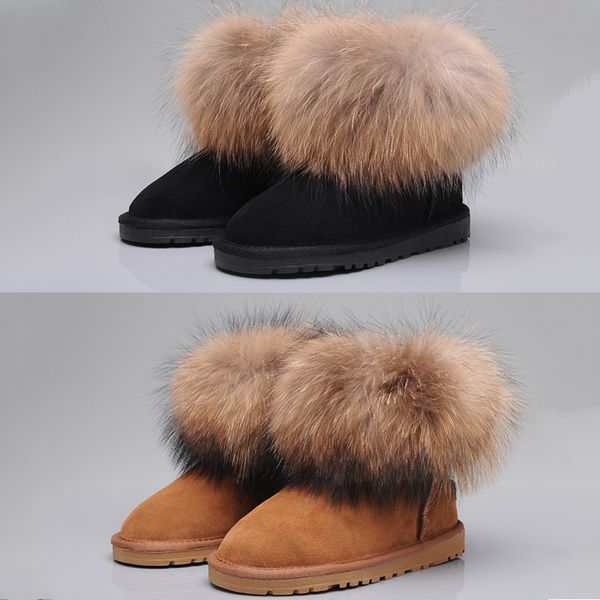 2019 new shoes fox fur fashion designer women's snow boots luxury black shoes plushing warm women boots
2019 new shoes fox fur fashion designer women's snow boots luxury black shoes plushing warm women boots