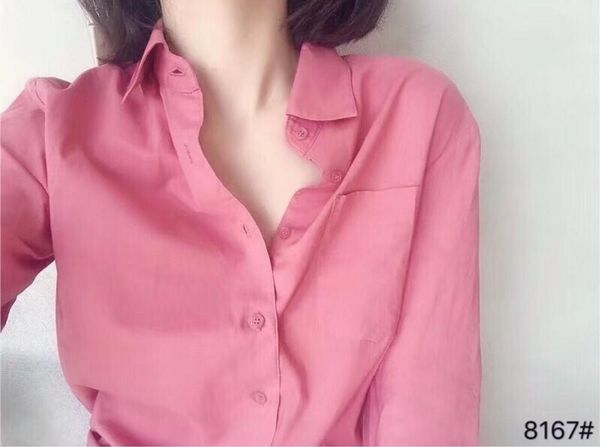 women shirt 2020 spring new loose long-sleeved shirt women tulle classic, White
women shirt 2020 spring new loose long-sleeved shirt women tulle classic, White