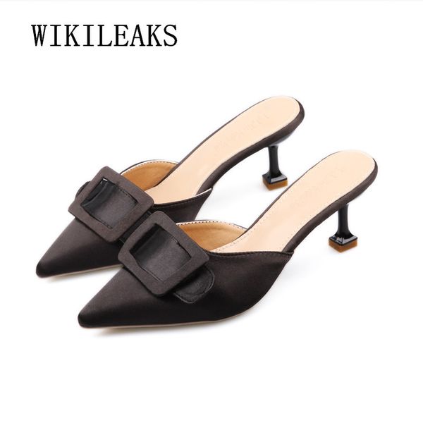 pumps women shoes high heel mules pointed toe heels buckle ladies shoes slippers female slip on loafers sandalia feminina, Black
pumps women shoes high heel mules pointed toe heels buckle ladies shoes slippers female slip on loafers sandalia feminina, Black