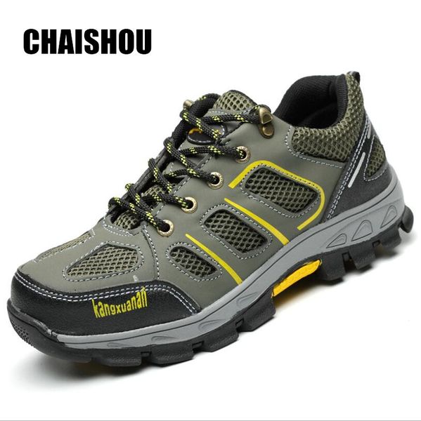 shoes men woman work casual shoes artificial microfiber leather lace-up anti-smashing anti-piercing outdoor hiking cs-157, Black
shoes men woman work casual shoes artificial microfiber leather lace-up anti-smashing anti-piercing outdoor hiking cs-157, Black