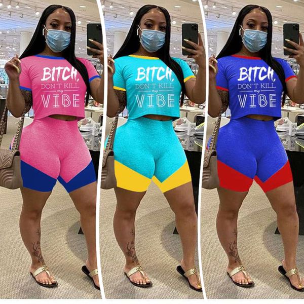 women sports suit designer letters short sleeve t shirt shorts set patchwork color two piece outfits luxury summer tracksuit d6203, Gray
women sports suit designer letters short sleeve t shirt shorts set patchwork color two piece outfits luxury summer tracksuit d6203, Gray