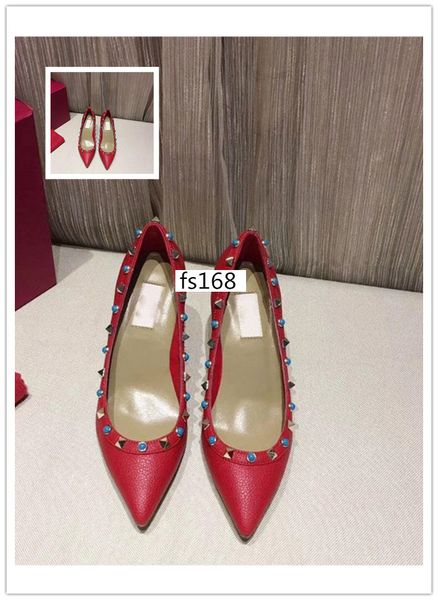 luxury patent leather women pointed toe studs pumps fashion rivet stiletto high-heeled shoes 8.5cm with box, Black
luxury patent leather women pointed toe studs pumps fashion rivet stiletto high-heeled shoes 8.5cm with box, Black