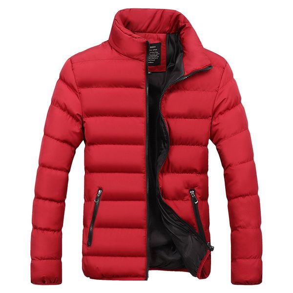 winter men's stand up collar solid color thickened down cotton padded jacket large casual all-around trend cotton padded jacket, Black
winter men's stand up collar solid color thickened down cotton padded jacket large casual all-around trend cotton padded jacket, Black