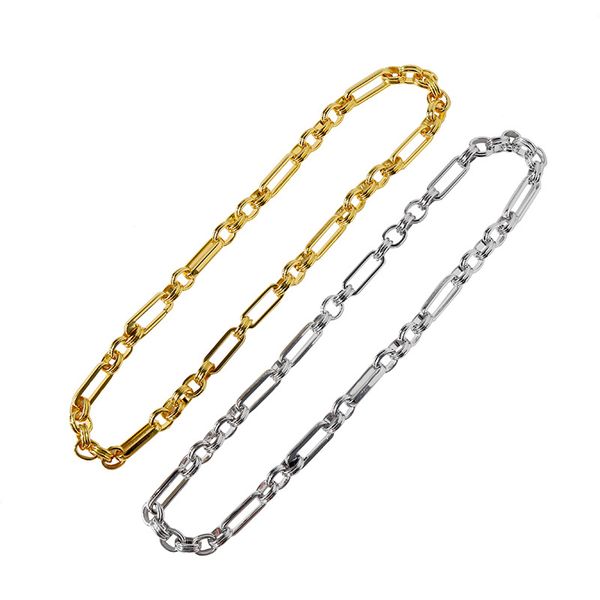 fashion necklace copper gold-plated necklace jewelry europe and america ins all metal cool wind interlocking clavicle chain hip hop jewelry, Silver
fashion necklace copper gold-plated necklace jewelry europe and america ins all metal cool wind interlocking clavicle chain hip hop jewelry, Silver