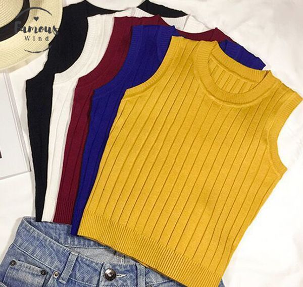 women summer slim cropped tank female knitted camis sleeveless solid t knitting shirts crop, White
women summer slim cropped tank female knitted camis sleeveless solid t knitting shirts crop, White