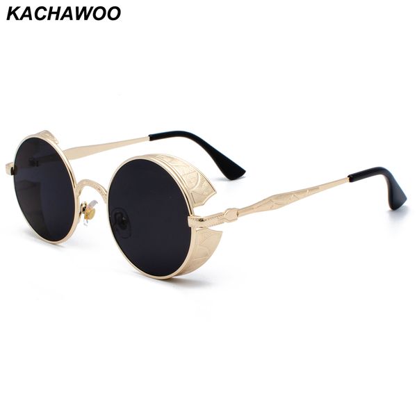 kachawoo gold metal round steampunk sunglasses men shield black circle retro sun glasses women vintage 2019 gift items, White;black
kachawoo gold metal round steampunk sunglasses men shield black circle retro sun glasses women vintage 2019 gift items, White;black