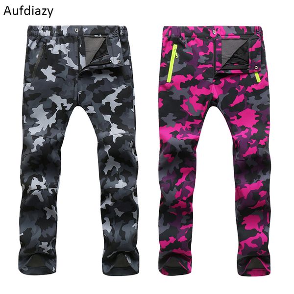 aufdiazy men&women winter camo fleece softshell camping hiking pants outdoor sports waterproof windproof thermal trousers im007, Black;green
aufdiazy men&women winter camo fleece softshell camping hiking pants outdoor sports waterproof windproof thermal trousers im007, Black;green