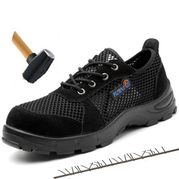 summer mesh breathable steel toe cap work safety shoes men non-slip construction workshop maintenance non-slip safety boots, Black
summer mesh breathable steel toe cap work safety shoes men non-slip construction workshop maintenance non-slip safety boots, Black