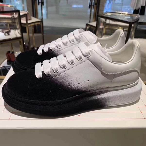 luxury men women platform sneaker designer shoes velvet spray calfskin leather lace-up trainer men party wedding shoes suede sports sneakers, Black
luxury men women platform sneaker designer shoes velvet spray calfskin leather lace-up trainer men party wedding shoes suede sports sneakers, Black