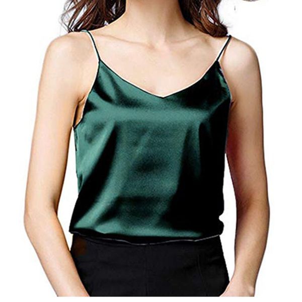 women's tanks & camis summer women silk ladies camisole bottom shirt v-neck cropped feminino female t-shirt soft satin tank cr, White
women's tanks & camis summer women silk ladies camisole bottom shirt v-neck cropped feminino female t-shirt soft satin tank cr, White