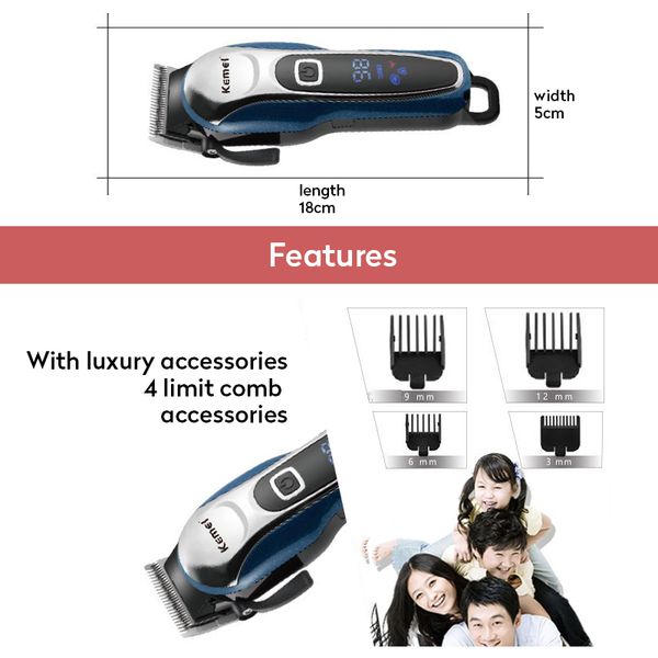 2020 utilities kemei km 1995 lcd digital rechargeable hair clipper powerful razor hair trimmer cutting grooming cutter barber shaver pt2009
2020 utilities kemei km 1995 lcd digital rechargeable hair clipper powerful razor hair trimmer cutting grooming cutter barber shaver pt2009