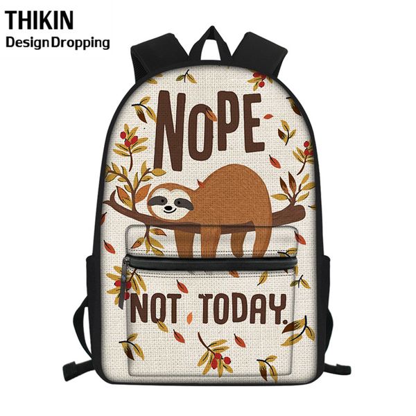 thikin chidlren cute sloth print school bag kids backpacks students schoolbags for teenage girls boys mochila feminina sac a dos
thikin chidlren cute sloth print school bag kids backpacks students schoolbags for teenage girls boys mochila feminina sac a dos