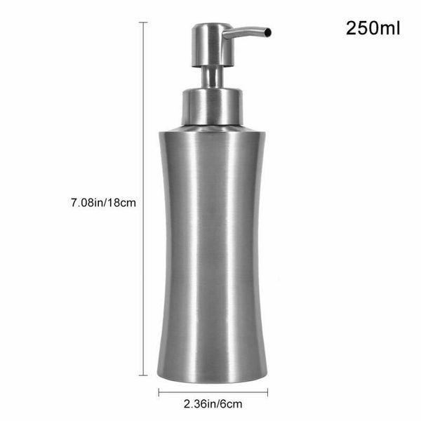 304 stainless steel liquid soap dispenser bottle bathroom shower pumper lotion soap dispenser pi669
304 stainless steel liquid soap dispenser bottle bathroom shower pumper lotion soap dispenser pi669