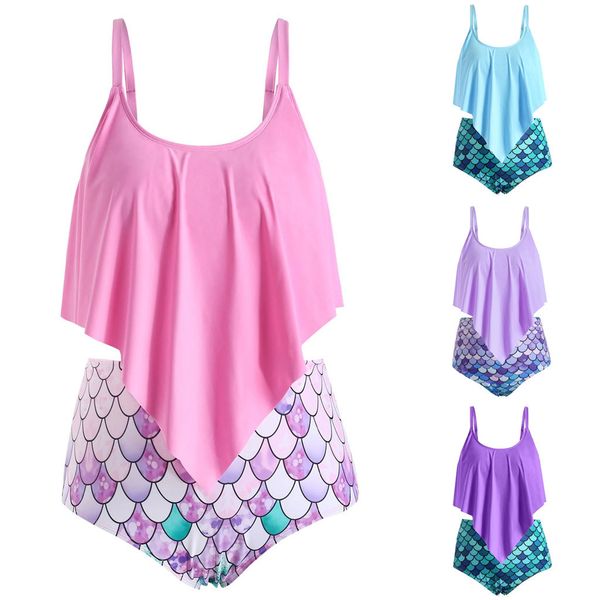 plus size women two piece push up tankini sets summer fashionable fish scale ruffle beachwear swimsuit bikin for ladiesi, White;black
plus size women two piece push up tankini sets summer fashionable fish scale ruffle beachwear swimsuit bikin for ladiesi, White;black