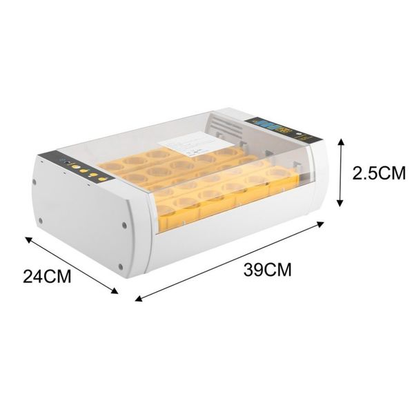 practical 24 eggs large capacity mini incubator for chicken poultry quail turkey eggs home use automatic egg turning drop ship
practical 24 eggs large capacity mini incubator for chicken poultry quail turkey eggs home use automatic egg turning drop ship
