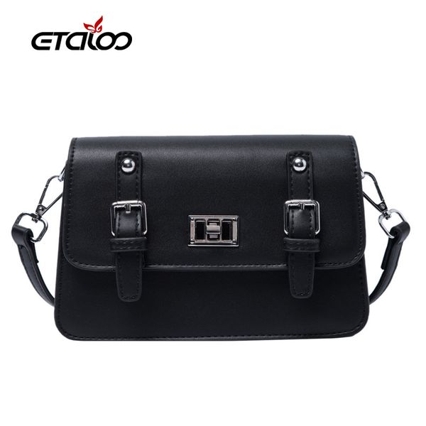 2020 new fashion women's handbag pu leather flip square package simple shoulder messenger bag