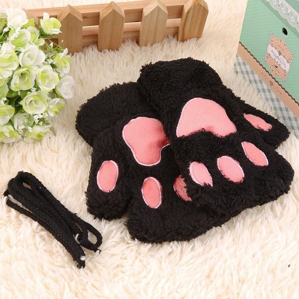 winter women' gloves keep warm cute fluffy bear plush glove girl novelty soft half covered mittens gloves, Blue;gray
winter women' gloves keep warm cute fluffy bear plush glove girl novelty soft half covered mittens gloves, Blue;gray