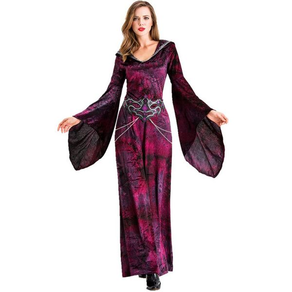 2019 new women lace dress stage costumes halloween ghost festival devil cosplay plays vampire maxi dress, Red;yellow
2019 new women lace dress stage costumes halloween ghost festival devil cosplay plays vampire maxi dress, Red;yellow