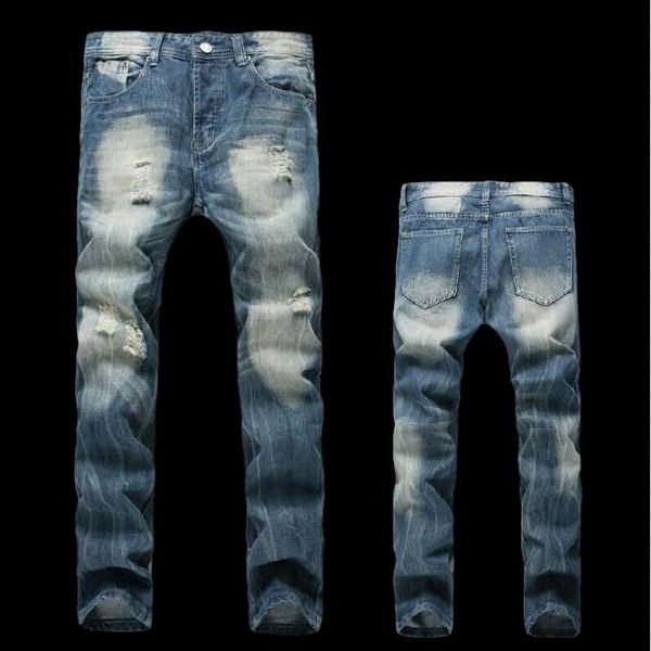 2020 men straight hole destructionjeans distressed jeans men denim trousers fashion designer jeans male slim hole straight, Blue
2020 men straight hole destructionjeans distressed jeans men denim trousers fashion designer jeans male slim hole straight, Blue