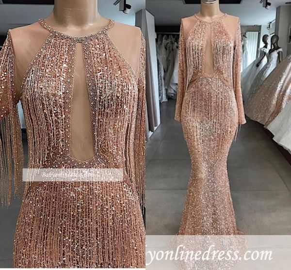 spaarkly sequined long sleeves mermaid prom dresses luxury rose gold deep v neck tassels evening dresses formal party pageant gown, Black
spaarkly sequined long sleeves mermaid prom dresses luxury rose gold deep v neck tassels evening dresses formal party pageant gown, Black