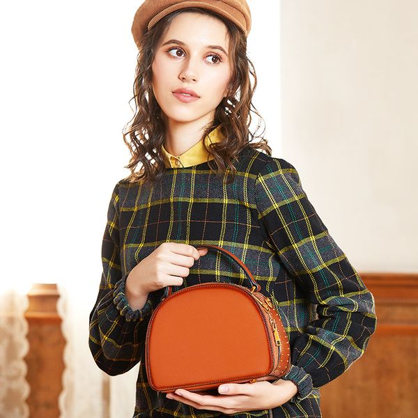 women fashion genuine leather vintage shell bag concise rivet tassel shoulder bag crossbody handbag for women &girls
women fashion genuine leather vintage shell bag concise rivet tassel shoulder bag crossbody handbag for women &girls