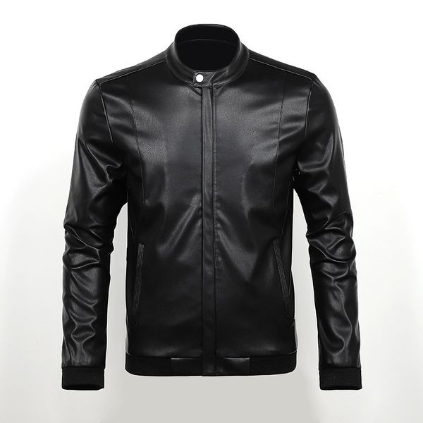 new men's leather jacket men's jacket new leather youth locomotive autumn tide tide slim fashion, Black
new men's leather jacket men's jacket new leather youth locomotive autumn tide tide slim fashion, Black