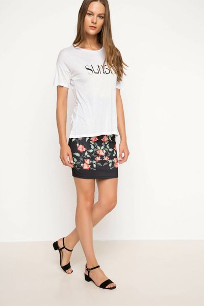 defacto woman print flowers black skinny skirt ladies pencil high waist skirts fashion charming female autumn - h9162az17hs
defacto woman print flowers black skinny skirt ladies pencil high waist skirts fashion charming female autumn - h9162az17hs