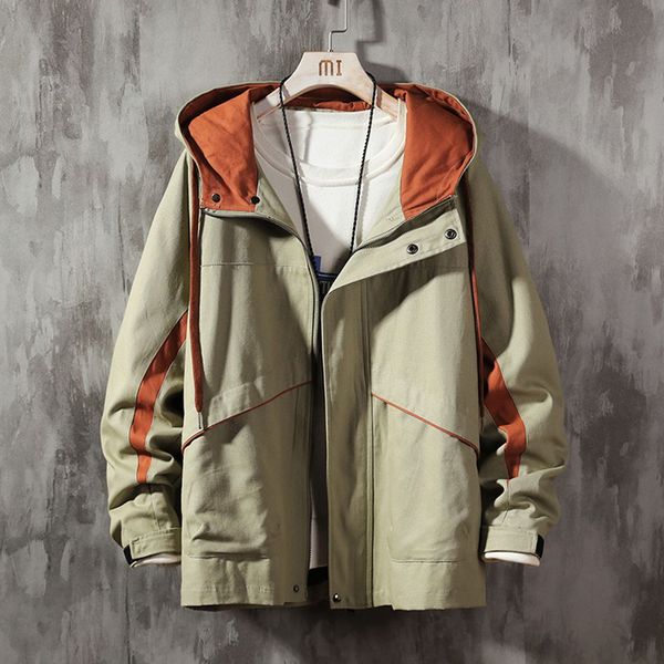 autumn and winter men jacket pure color hooded coat army coat male 2019 multi pockets veste homme, Black;brown
autumn and winter men jacket pure color hooded coat army coat male 2019 multi pockets veste homme, Black;brown