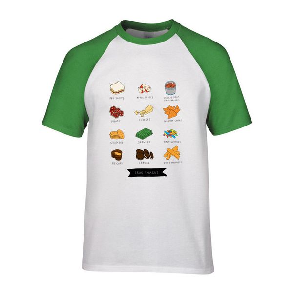 funny crag snacks new design t shirt mens crew neck cotton loose charismatic guy short sleeve tshirt homme summer pullover, White;black 
funny crag snacks new design t shirt mens crew neck cotton loose charismatic guy short sleeve tshirt homme summer pullover, White;black