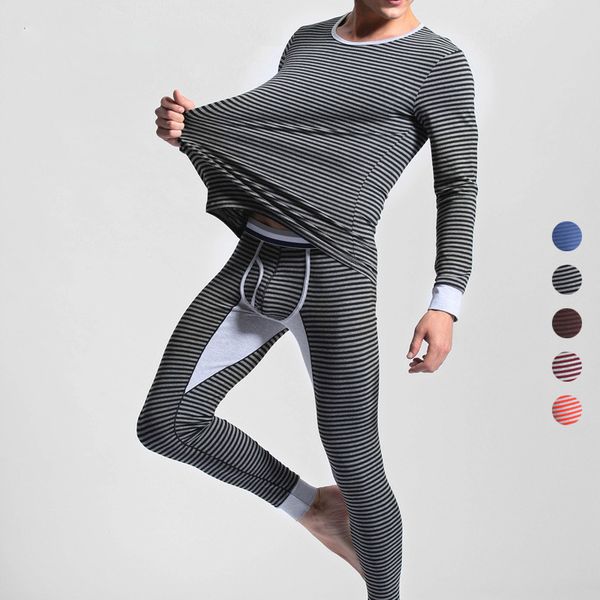 men's cotton thermal underwear striped long johns warm o neck undershirts elastic sleepwear pajamas winter autumn, Black;white
men's cotton thermal underwear striped long johns warm o neck undershirts elastic sleepwear pajamas winter autumn, Black;white