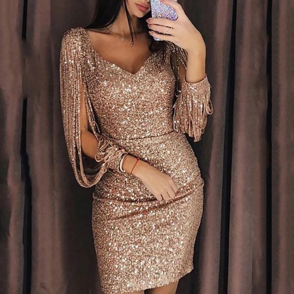 sexy sequined платья для женщин клуб платье женский v-образным вырезом игристых кисточкой с длинными рукавами тонкий сумка хип платье, White;black
sexy sequined платья для женщин клуб платье женский v-образным вырезом игристых кисточкой с длинными рукавами тонкий сумка хип платье, White;black