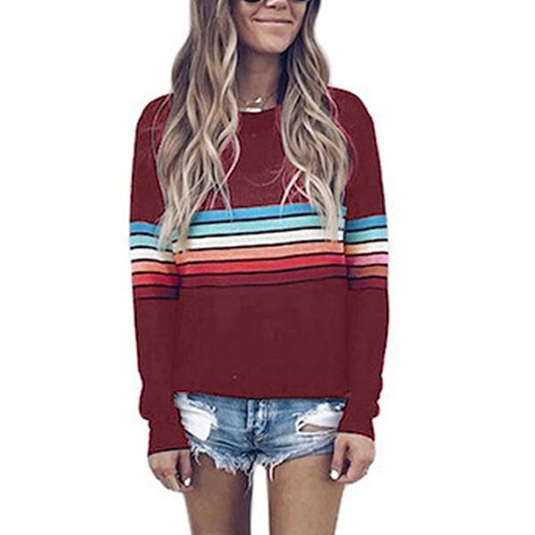 women's sweater patchwork color striped printed long sleeve round neck knitted loose casual pullover ladies sweater, White;black
women's sweater patchwork color striped printed long sleeve round neck knitted loose casual pullover ladies sweater, White;black