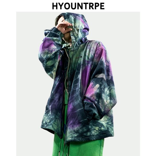 mens irregular tie-dyed hooded zipper jacket and coat hip hop loose jackets 2020 new fashion casual hoodies streetwear parkas, Black;brown
mens irregular tie-dyed hooded zipper jacket and coat hip hop loose jackets 2020 new fashion casual hoodies streetwear parkas, Black;brown