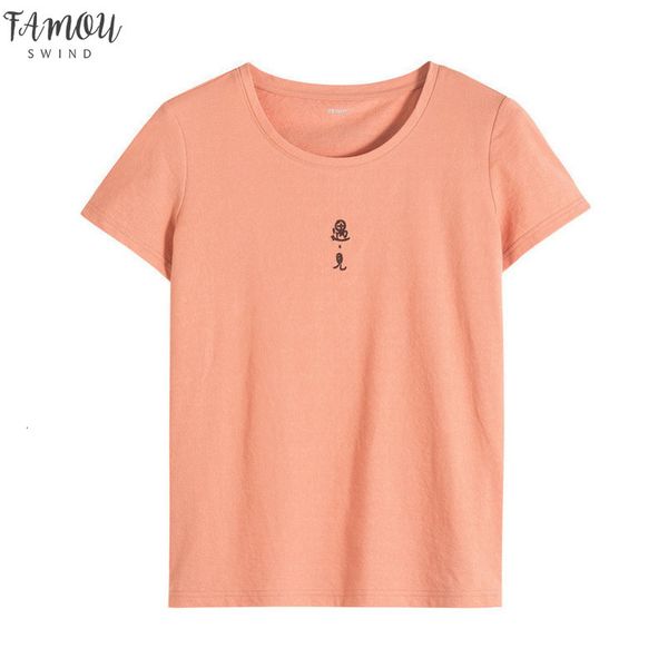 2020 summer new arrival o neck literary embroidery casual all matched slim short sleeve women t shirt, White
2020 summer new arrival o neck literary embroidery casual all matched slim short sleeve women t shirt, White