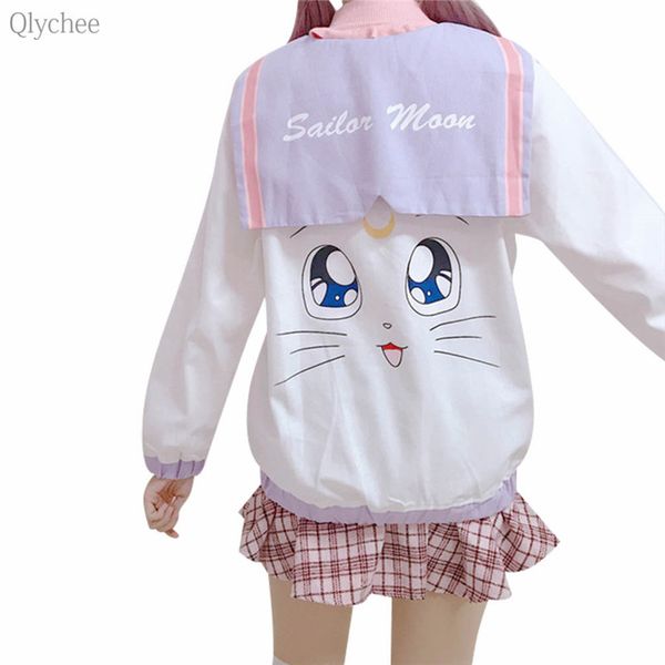 qlychee sailor collar cat coat female long sleeve single-breasted outwear jackets spring autumn sweet cute women coats, Black;brown
qlychee sailor collar cat coat female long sleeve single-breasted outwear jackets spring autumn sweet cute women coats, Black;brown
