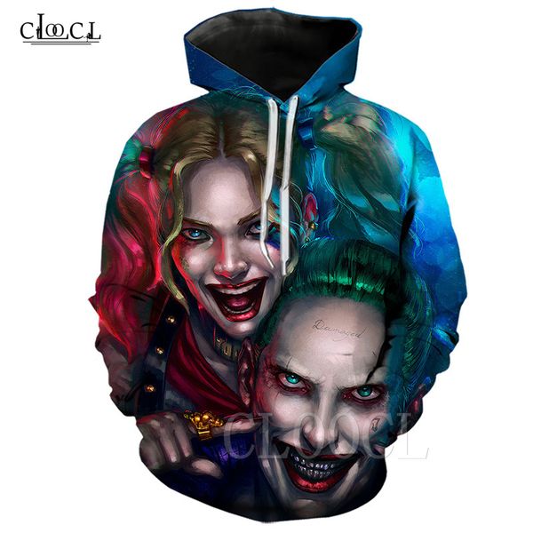 2020 новый стиль мужчины хищные птицы harley quinn hoodie 3d печать мужчины женщины клоун творческий капюшоном топы мода пуловеры, Black
2020 новый стиль мужчины хищные птицы harley quinn hoodie 3d печать мужчины женщины клоун творческий капюшоном топы мода пуловеры, Black