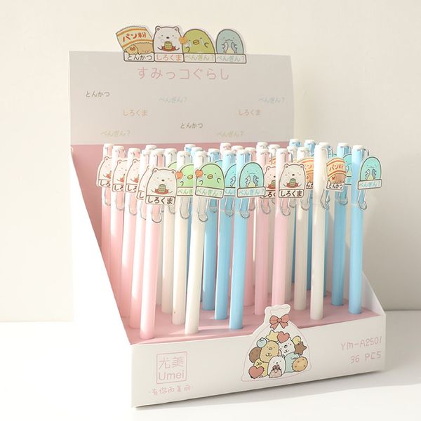 36 pcs/lot sumikko gurash gel pen cartoon student office stationery school water gel ink pen black ink signature escolar
36 pcs/lot sumikko gurash gel pen cartoon student office stationery school water gel ink pen black ink signature escolar
