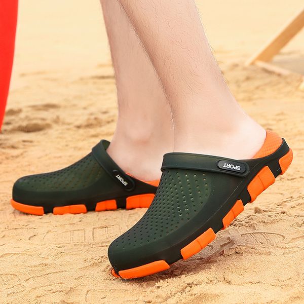 summer slippers men hollow out breathable beach flip flops casual slip-on flats sandals men shoes quick dry wading new, Black
summer slippers men hollow out breathable beach flip flops casual slip-on flats sandals men shoes quick dry wading new, Black