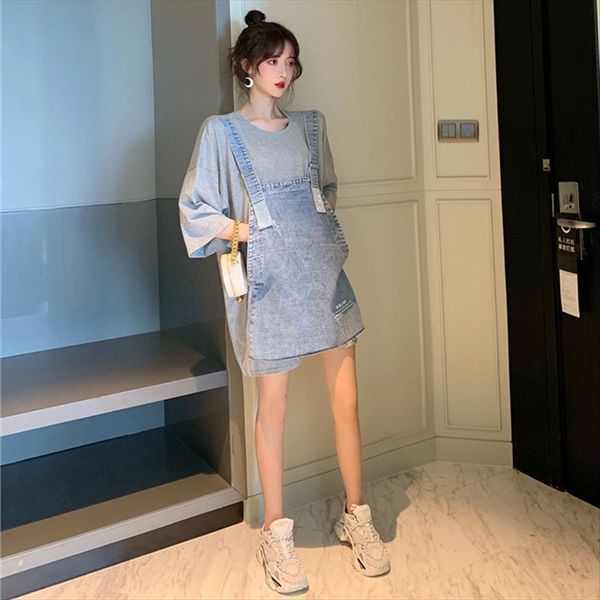 ins fake two-piece stitching denim half-sleeve women's midi loose ins fake two-piece stitching denim half-sleeve t-shirt women's t, White
ins fake two-piece stitching denim half-sleeve women's midi loose ins fake two-piece stitching denim half-sleeve t-shirt women's t, White