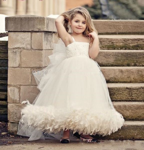 new ivory white baby girl dresses for birthday feather skirt lace straps ball gown flower girl dress for wedding, Red;yellow
new ivory white baby girl dresses for birthday feather skirt lace straps ball gown flower girl dress for wedding, Red;yellow