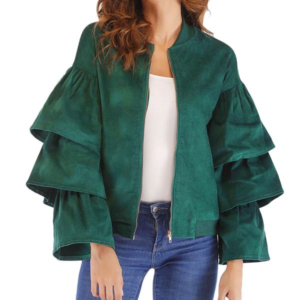 fashion coat women autumn winter coat jacket flare sleeve solid zipper jacket overcoat outwear plus size coats windbreaker #718, Black;brown
fashion coat women autumn winter coat jacket flare sleeve solid zipper jacket overcoat outwear plus size coats windbreaker #718, Black;brown